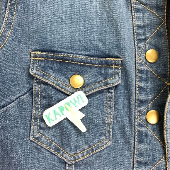 𝅺Free  People Denim Jean Shirt/Jacket - Picture 8 of 10